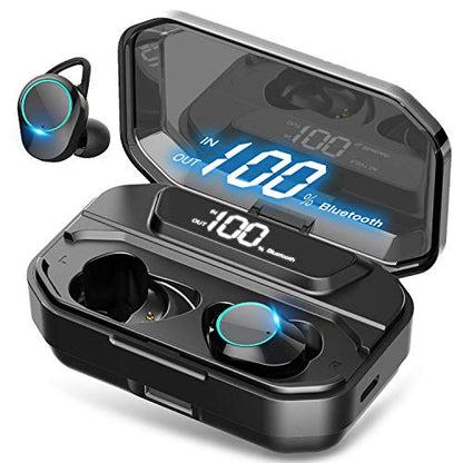 [Xmythorig Ultimate] True Wireless Earbuds Bluetooth 5.0 Headphones, IPX7 Waterproof Earphones for Sports, 160H Playtime w/ 3300mAh Charging Case, 3D Stereo Audio Touch Control in-Ear Headset w/Mic