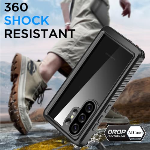 AICase for Samsung Galaxy S26 Ultra Case Waterproof, Clear Water Proof Shockproof Snowproof Dustproof Full Body Rugged Transparent Underwater Phone Case for Galaxy S26 Ultra Built-in Screen Protector - size: S26 ULTRA