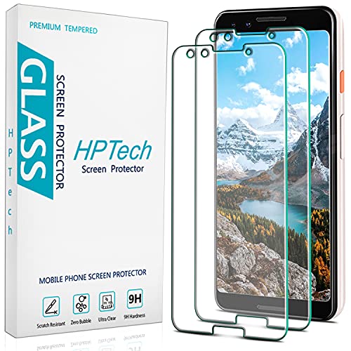2 Pack Screen Protector for Google Pixel 3 5.5 inch Tempered Glass - color: Clear-Google Pixel 3
