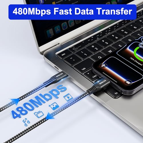 USB C to USB C Cable 20FT, Extra Long, 60W Fast Charging, USB 2.0 Data Sync - color: 20FT Long USB C Cable (Black)