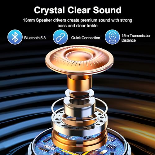 Ear buds, Wireless Earbuds, 56Hrs, BT5.3 Headphones, ENC, IPX7 for iPhone