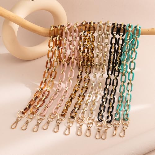 Phone Crossbody Chain Cell Phone Lanyard,Acrylic Shouder Strap Universal Cellphone Chain Strap with Tether Patches Compatible with Most Phones Bag Purse (T) - color: I