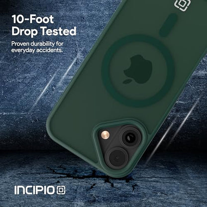 Incipio - Fog iPhone 17, Magsafe Compatible Phone Case, 10ft Drop Tested, Ultra Durable & Shock Absorbing, Scratch Resistant & Slim Profile (Green) - color: Green, size: iPhone 17