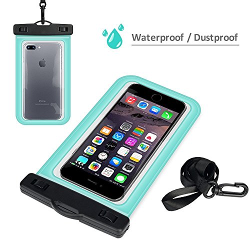 Universal Waterproof Case with Super Sealability Technology, Cellphone Dry Bag Pouch with Sensitive PVC Touch Screen for Cellphone Up to 6.0" Diagonal