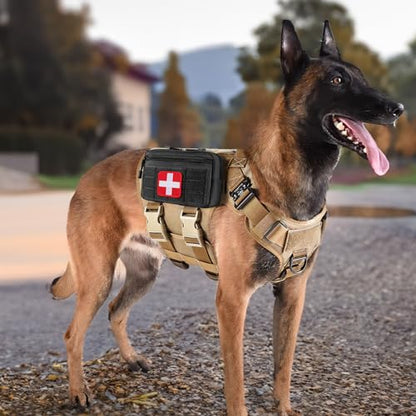 FRTKK Tactical Molle Admin Pouch Utility Laser Cut EDC Tool Pouch Bag Horizontal Modular Pouches Include US Flag Patch and Keychain - color: ACU