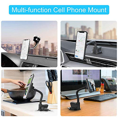 APPS2Car Magnetic Car Phone Holder Mount with Flexible Gooseneck Arm