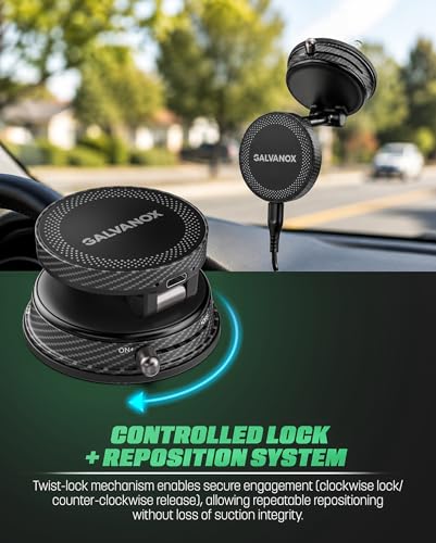 Galvanox™ X8-PRO Vacuum Suction Car Mount Wireless Charger for Samsung