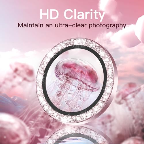 JETech Camera Lens Protector for iPhone 15/15 Plus, Pink, 1 Set - color: Pink