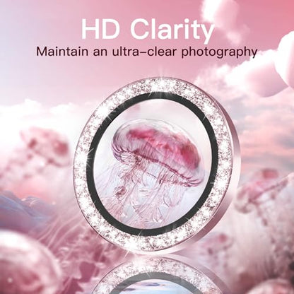 JETech Camera Lens Protector for iPhone 15/15 Plus, Pink, 1 Set - color: Pink