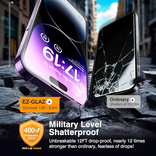 EZ-GLAZ-4+2 Pack for iPhone 14 Pro Max Screen Protector (6.7") HD Clear - size: iPhone 14 Pro Max