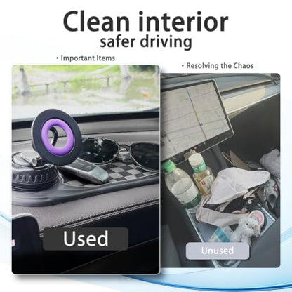 2026 Upgraded Car Phone Mount, 360° Adjustable Magnetic Anti-Slip Mat-Gray - size: Mat-Gray