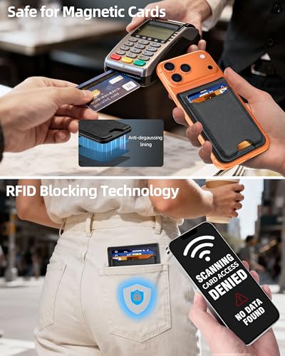 for Magsafe Wallet with Money Clip, 5 Card Holder with Stand | Strongest Magnetic Wallet for iPhone 17/16/15/14/13/12 Series, ID Window, RFID Blocking, Not for 13/12 Mini, Black - color: Black