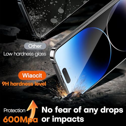 Wiaocit Tempered Glass Screen Protector for iPhone 14 Pro - size: iPhone 14 Pro-6.1 Inch