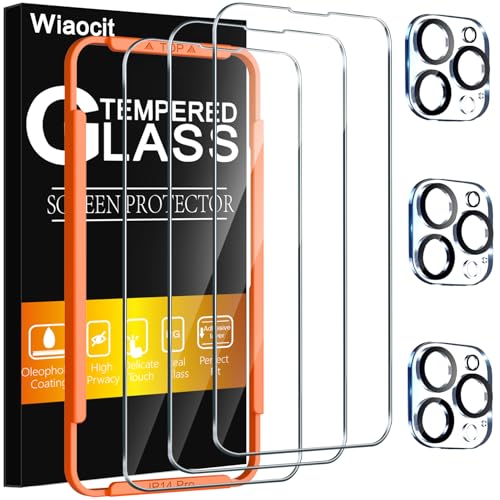 Wiaocit Tempered Glass Screen Protector for iPhone 14 Pro - size: iPhone 14 Pro-6.1 Inch