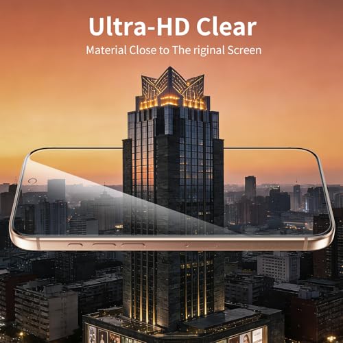2 Pack 9H+ Tempered Glass Screen Protector for iPhone 16 Pro Max, Military-Grade Shatterproof with Full Edge Coverage & Easy Bubble-Free Installation - size: for iPhone 16 Pro Max