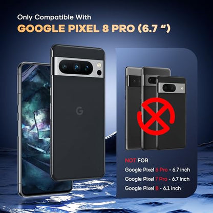 FANGTIAN 4 Pack Hybrid Screen Protector Film for Google Pixel 8 Pro