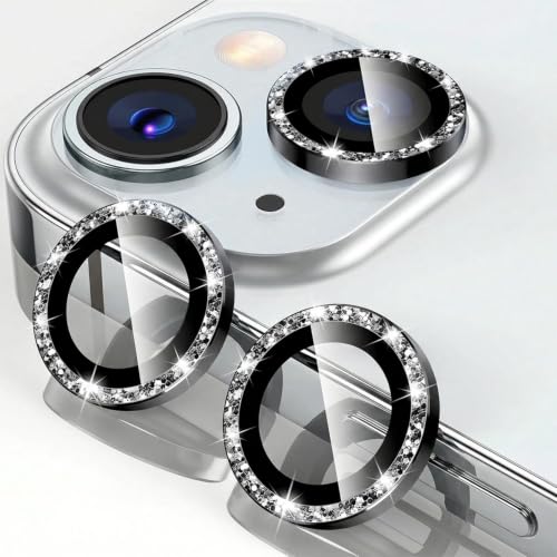 for iPhone 17 Pro/Max Camera Lens Protector Bling (Black,iPhone 17) - color: Black
