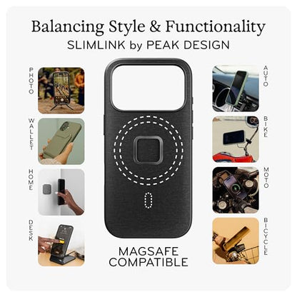 Peak Design Mobile Everyday Phone Case for iPhone 17 Pro Max, Tan, Slim Profile, Drop Protection, Weatherproof Clarino Shell, SlimLink Connects to Mobile Mounts & Gear - color: Tan, style: Everyday Case