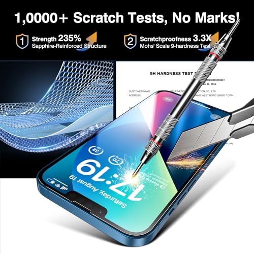 EZ-GLAZ-4+2 Pack for iPhone 13 Screen Protector (6.1") HD Clear - size: iPhone 13