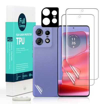 Ibywind for Motorola Edge 50 Pro 5G Screen Protector,2-Pack,Hydrogel Film with Camera Lens Protector,Easy Installation Tool,Bubble-Free,Fingerprint Unlock Compatible,Anti-Shatter,Anti-Scratch - size: Edge 50 Pro