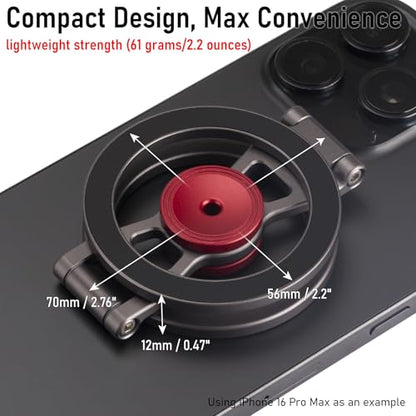 Magnetic Phone Stand & Fidget Spinner Combo for MagSafe iPhone 12‑17