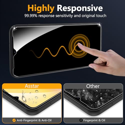 Asstar [2 Pack] Privacy Screen Protector for Samsung Galaxy A15 5G 6.5" - color: Black-A15