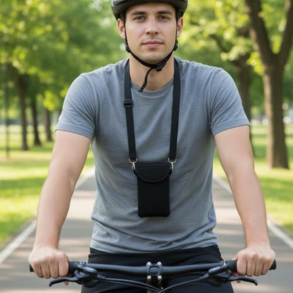 Universal Cell Phone Pouch, Waterproof Neoprene Phone Sleeve with Neck Strap Lanyard Holder, Around Neck Carrying Case for Cellphone Men Women - color: 1 Pcs