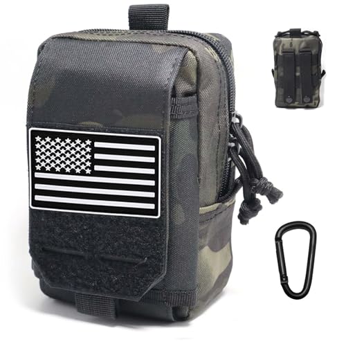 Tactical Molle Utility Pouch Cell Phone Pouch, Waist Bag Belt Pouch for Men, EDC Bag Gadget Organizer Vest Pack Purse Mobile Phone Case Hunting Compact Bag for Runing - color: Scorpio