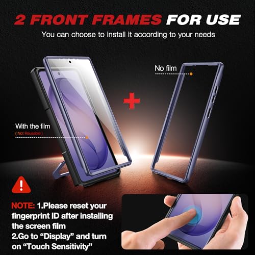 TONGATE Magnetic Stand for Samsung Galaxy S26 Ultra Case, Compatible with Magsafe, [Camera Cover & 2 Front Frames][Military Drop Protection] S26 Ultra Case Built-in Screen Protector & Belt Clip,Cobalt - color: Cobalt Violet