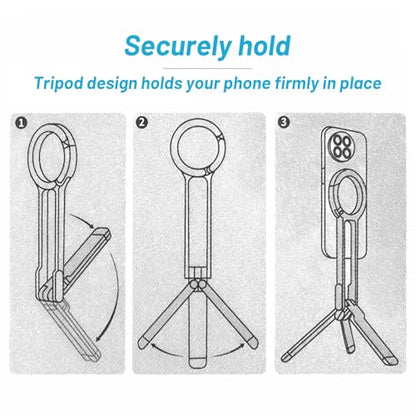 Magnetic Phone Holder, Mini Phone Tripod Portable Stand for Outdoor