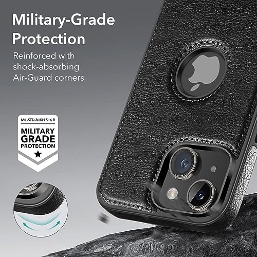 WTCASE Magnetic for iPhone 15 Plus Leather Case,Built-in Invisible Stand [Compatible with Magsafe] Protective Slim Kickstand Phone Cover Compatible with iPhone 15 Plus (2023) 6.7" (Black) - color: Black, size: iPhone 15 Plus-6.7"