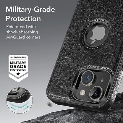 WTCASE Magnetic for iPhone 15 Plus Leather Case,Built-in Invisible Stand [Compatible with Magsafe] Protective Slim Kickstand Phone Cover Compatible with iPhone 15 Plus (2023) 6.7" (Black) - color: Black, size: iPhone 15 Plus-6.7"