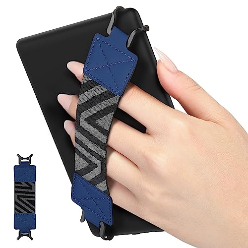 MoKo Security Hand-Strap for 6-8" Kindle eReaders Fire Tablets, Dark Blue - color: 1-l-dark Blue, style: Patterned Strap