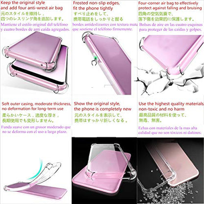 USTIYA Case for Nokia G11 Plus Clear TPU Four Corners Protective Cover Transparent Soft