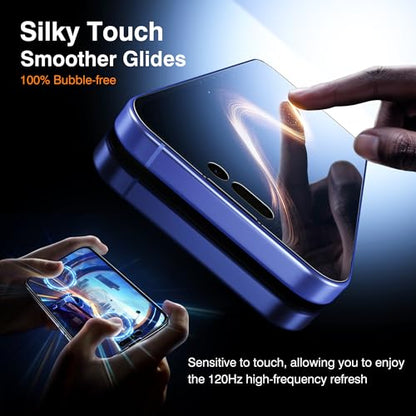 EZ-GLAZ-4+2 Pack for iPhone 16 Screen Protector (6.1") HD Clear - size: iPhone 16