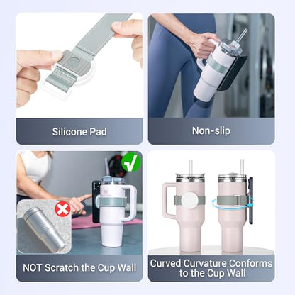 Magnetic Phone Holder for Stanley Cup with 3 Different length Straps Adjust