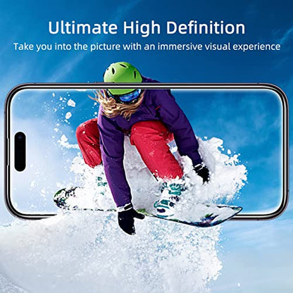 ruwa Privacy Screen Protector for iPhone 14 Pro [2-Pack][6.1 Inch] Display Tempered Glass Film with Easy Installation Frame, Ultra HD, 9H Hardness, Scratch Resistant, Case Friendly, Full Coverage - size: for iPhone 14 Pro-6.1 inch 2-Pack