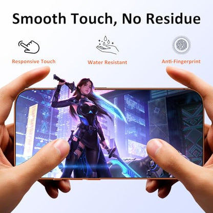 2 Pack for 360° iPhone 17 Pro Max Privacy Screen Protector, Fits iPhone 16 Pro Max, 4-Way Anti-Spy,2 Dust Free Trays, 9H Shatterproof,Full Coverage Sensitive Touch Tempered Glass - size: 17 Pro Max/16 Pro Max