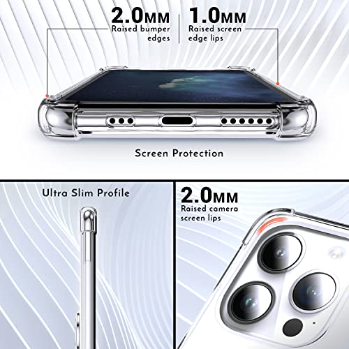 Shields Up for iPhone 14 Pro Max Case with Card Holder Stand, 6.7", Clear - color: Clear, size: iPhone 14 Pro Max