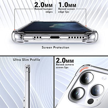 Shields Up for iPhone 14 Pro Case with Card Holder Stand, 6.1", Clear - color: Clear, size: iPhone 14 Pro