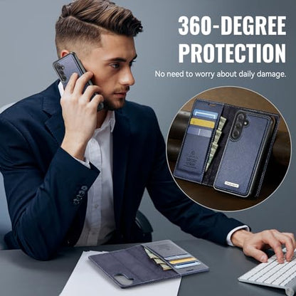 for Samsung Galaxy S26 5G 2in1 Detachable Wallet Case, Deep Blue - color: (Detachable 2 in 1)-Deep Blue, size: Galaxy S26