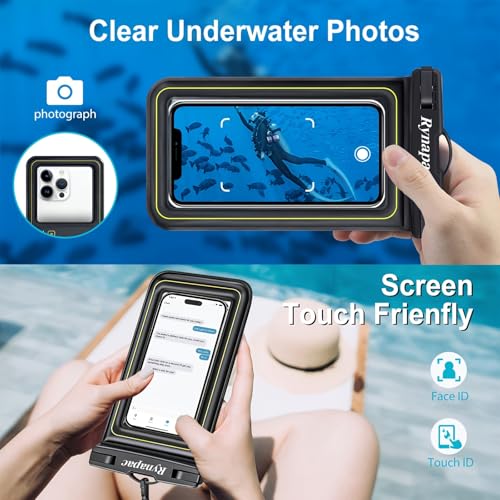 Waterproof Phone Pouch - 6 Colors Universal Touchscreen Waterproof Phone Bag for Swimming, Beach & Outdoor Use (Blue) - color: Blue