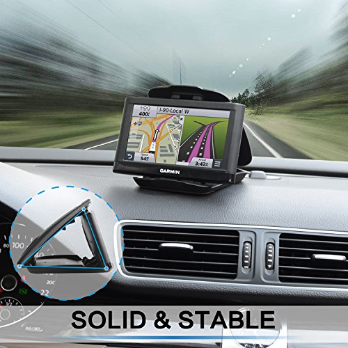 1Zero GPS Dash Mount [Matte Black Dock] for Garmin Nuvi Drive Dezl, Tomtom