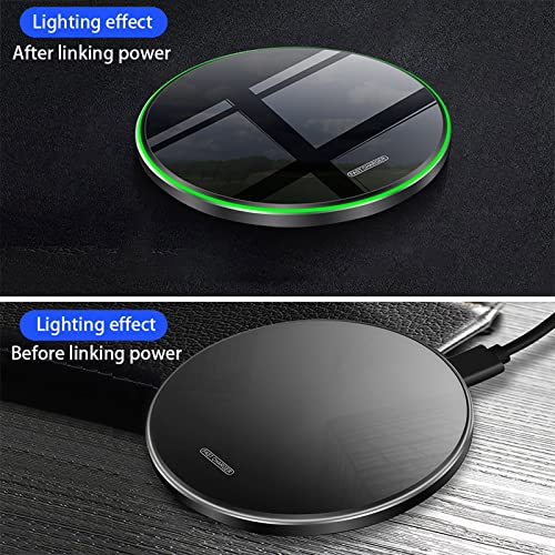 25W Fast Wireless Charger Pad,USB-C Wireless Phone Charging Station - color: Mirror