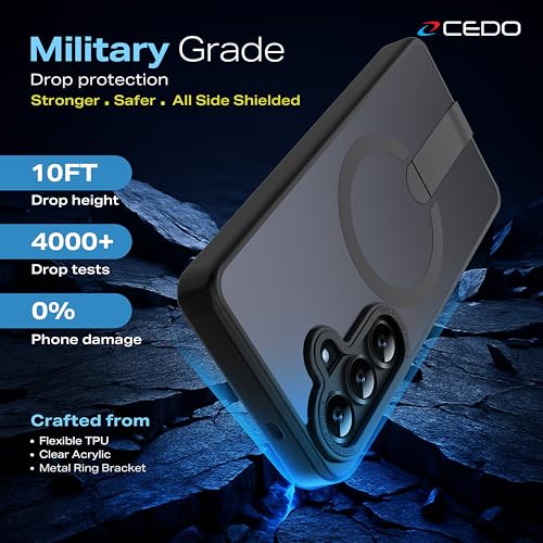 CEDO Magnetic Kickstand Case for Samsung S26, MagSafe Compatible Black - size: Samsung S26