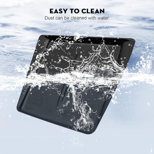 Center Console Wireless Charging Protector for Tesla Model Y Juniper - color: Cool Black (for 2026 Model Y &Model 3 2024-2026)