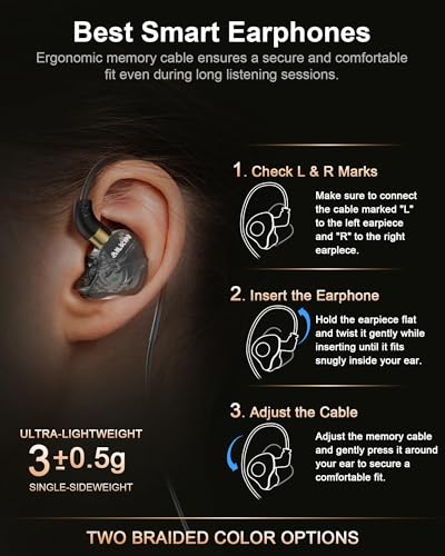 AILKIN Lightning Earbuds for iPhone, Wired Headphones with Noise Isolating