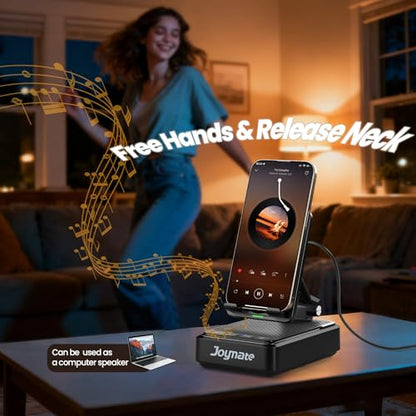 Wireless Phone Charger Stand with Bluetooth Speaker, Gifts for Men