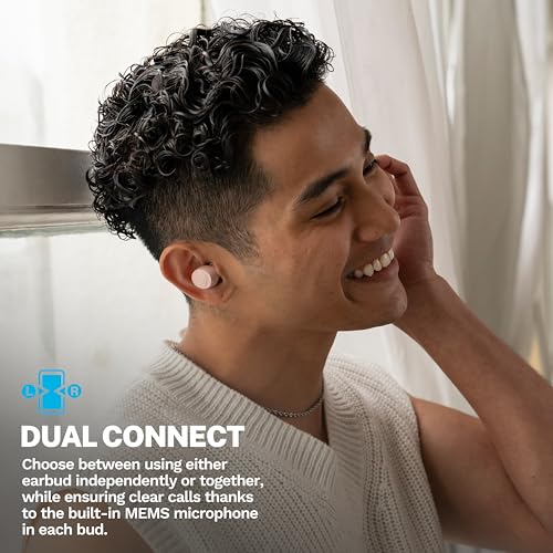JLab Go Air Pop+ Earbuds, Dual Connect, EQ3 Sound, Tones 474 - color: F-474 C, style: Nude