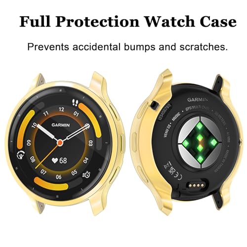 6 Pack Watch Screen Protector for GARMIN Venu3S 41mm, Soft TPU Case Full Protective Cover Flexible Bumper for GARMIN VENU3S Smart Watch - size: GARMIN Venu 3S 41mm